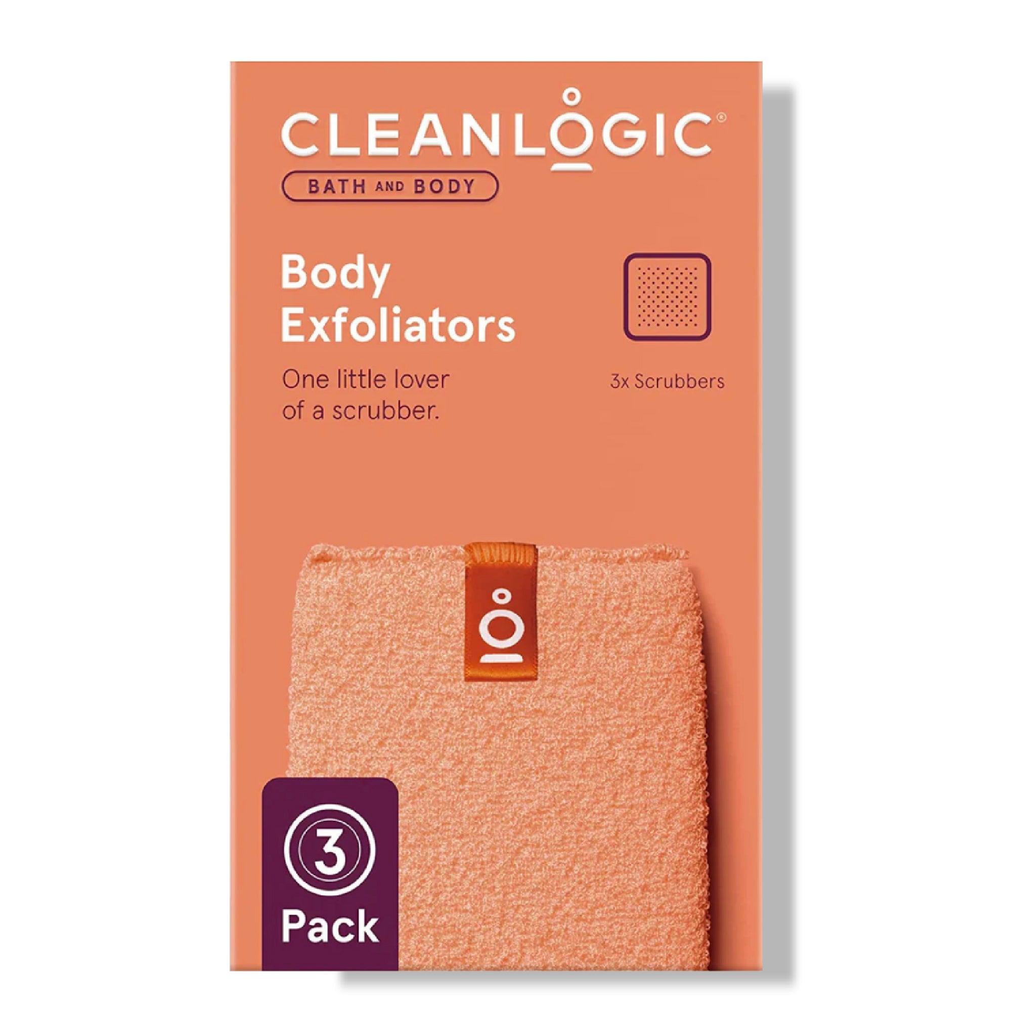 Bath and Body Body Exfoliators, Assorted Colors, 3 Count