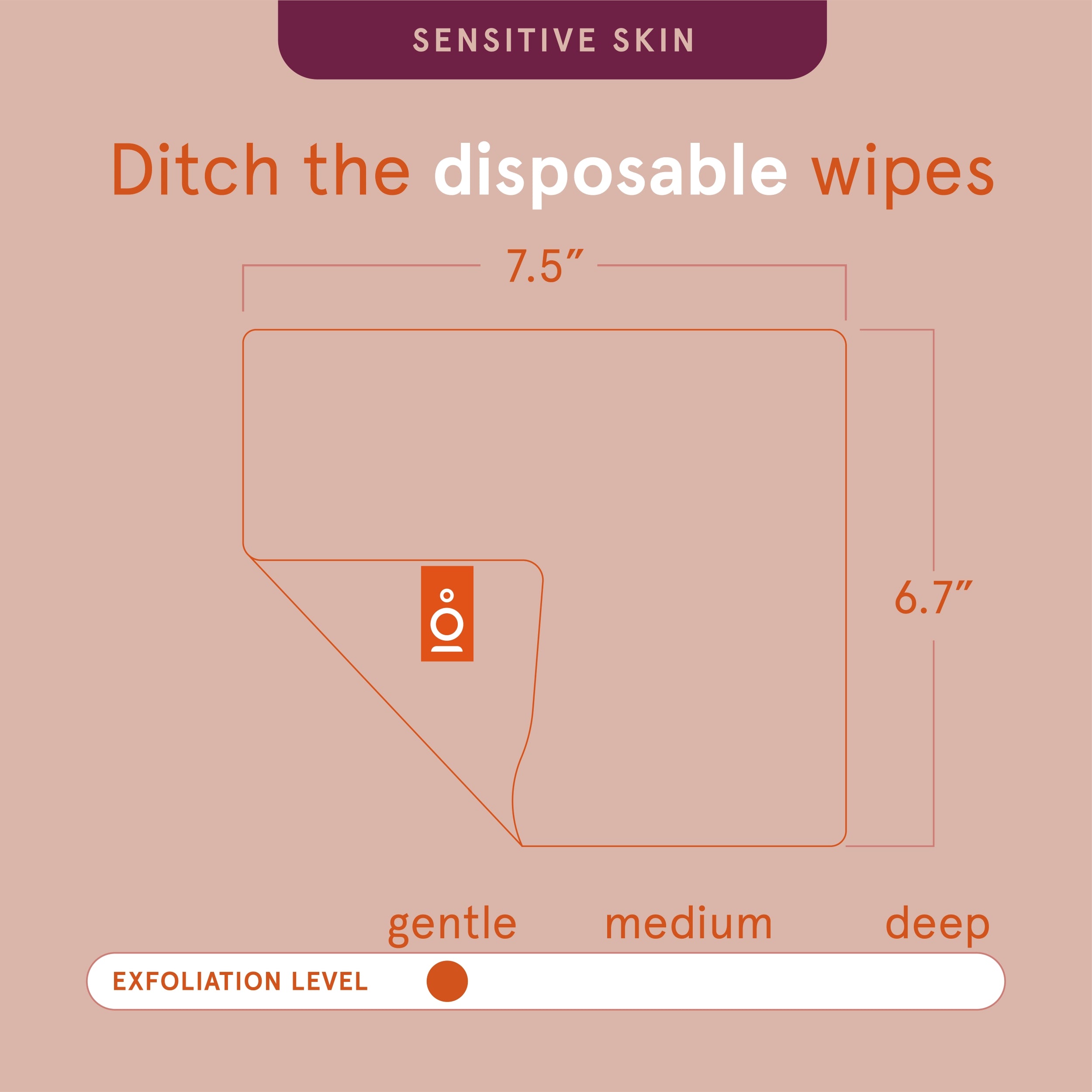Bath and Body Sensitive Skin Dual-Texture Face Cloths, Assorted Colors, 3 Count
