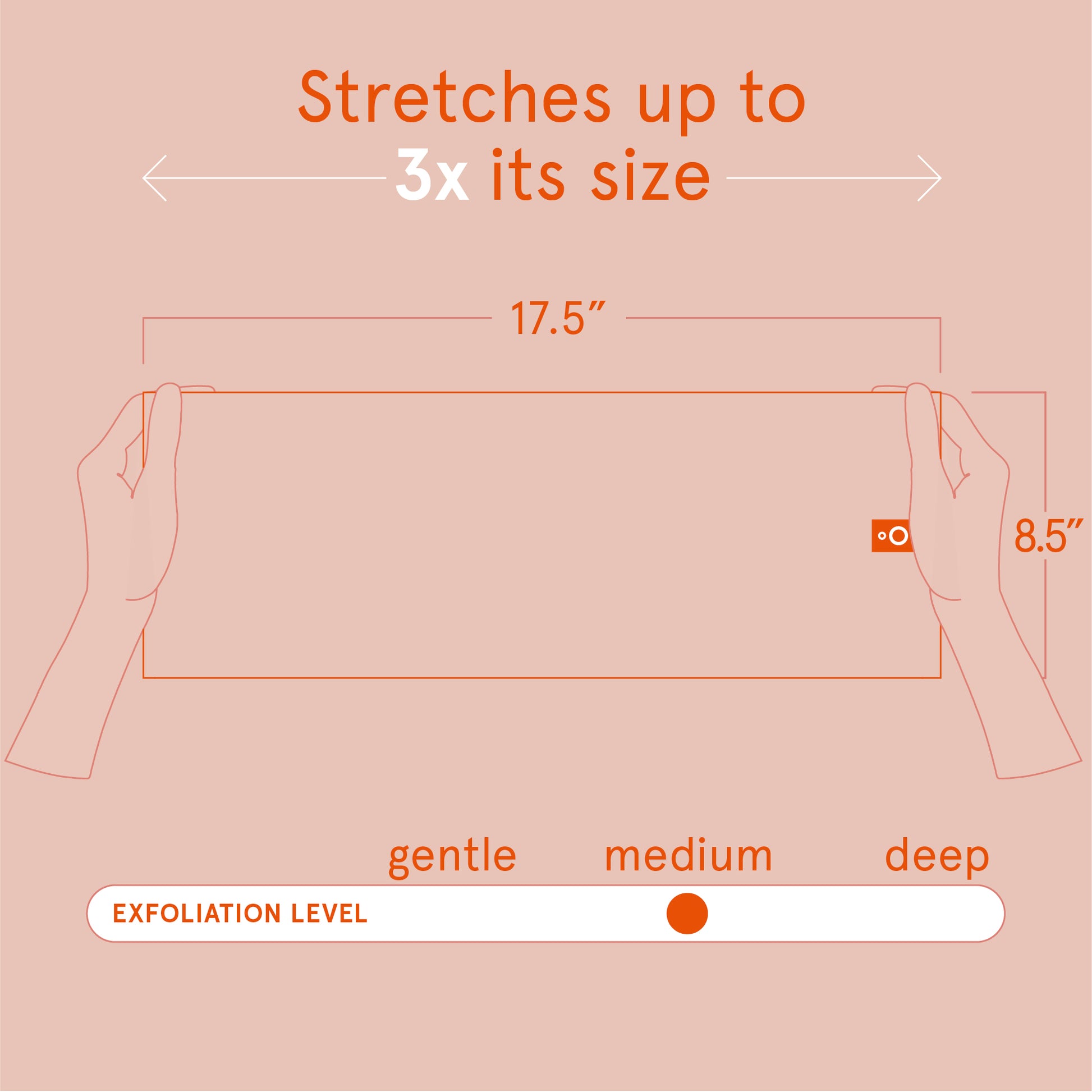 Bath and Body Exfoliating Stretch Cloth