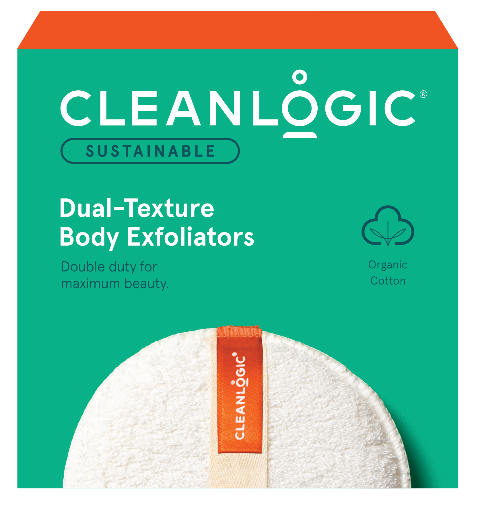 Sustainable Dual-Texture Body Exfoliators, 3 Count