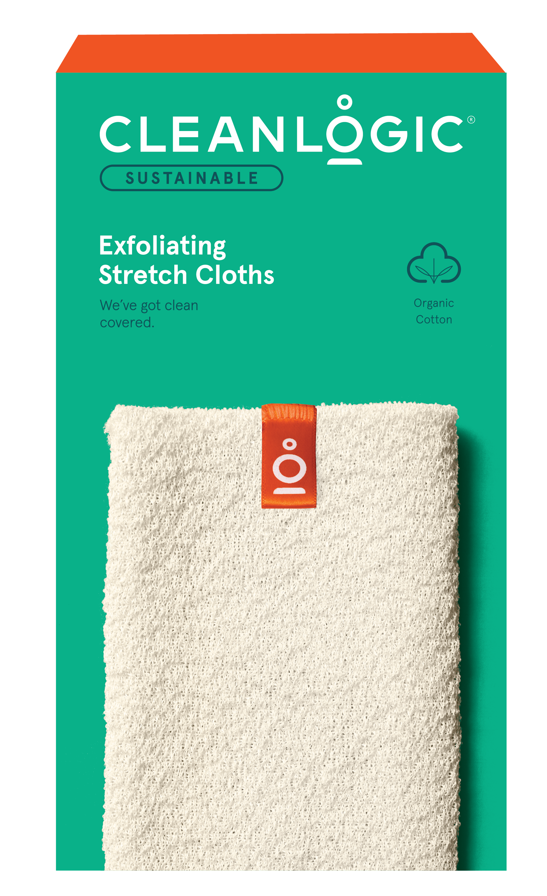 Sustainable Exfoliating Stretch Cloths, 3 Count