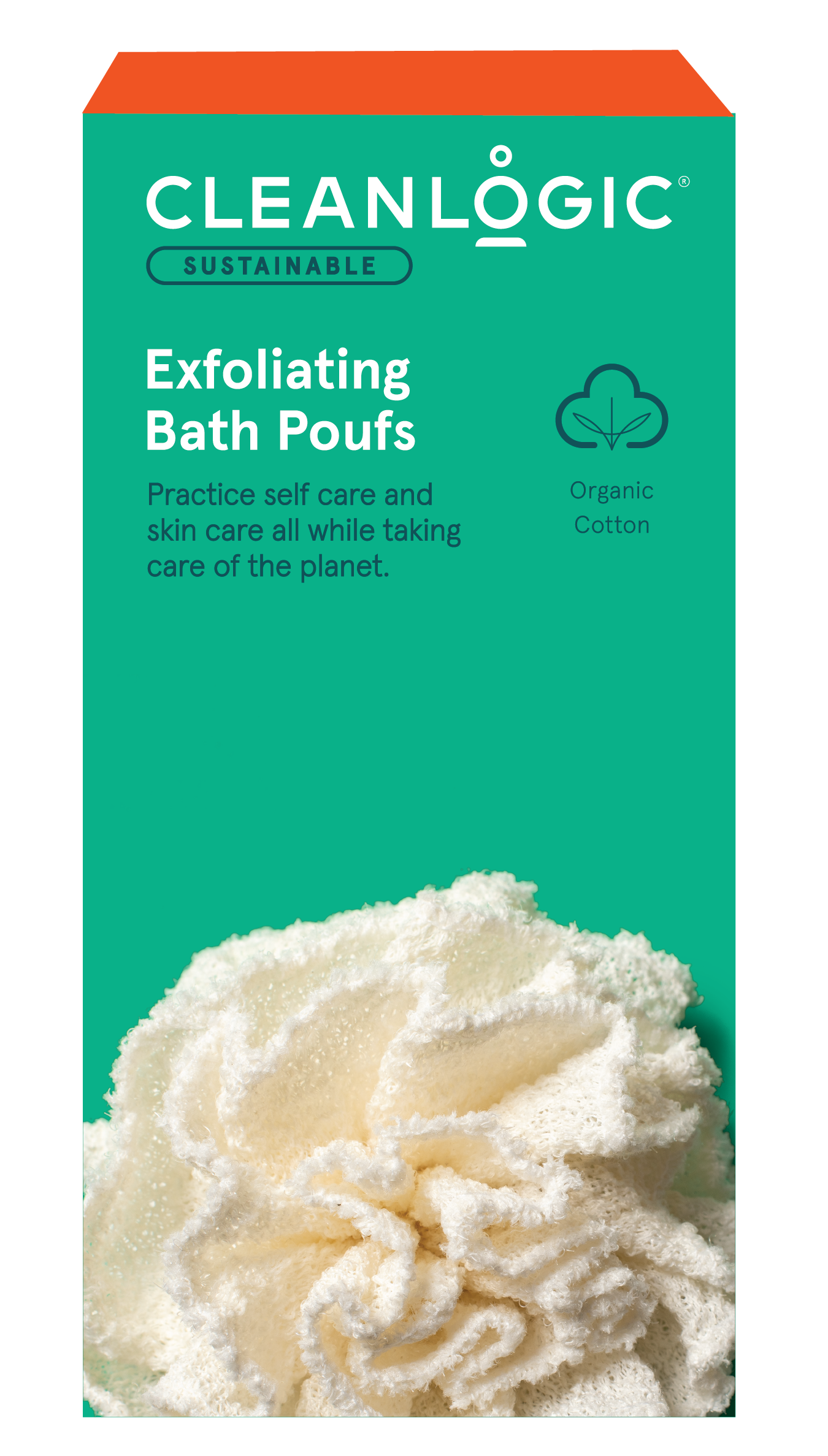 Sustainable Exfoliating Poufs, 3 Count