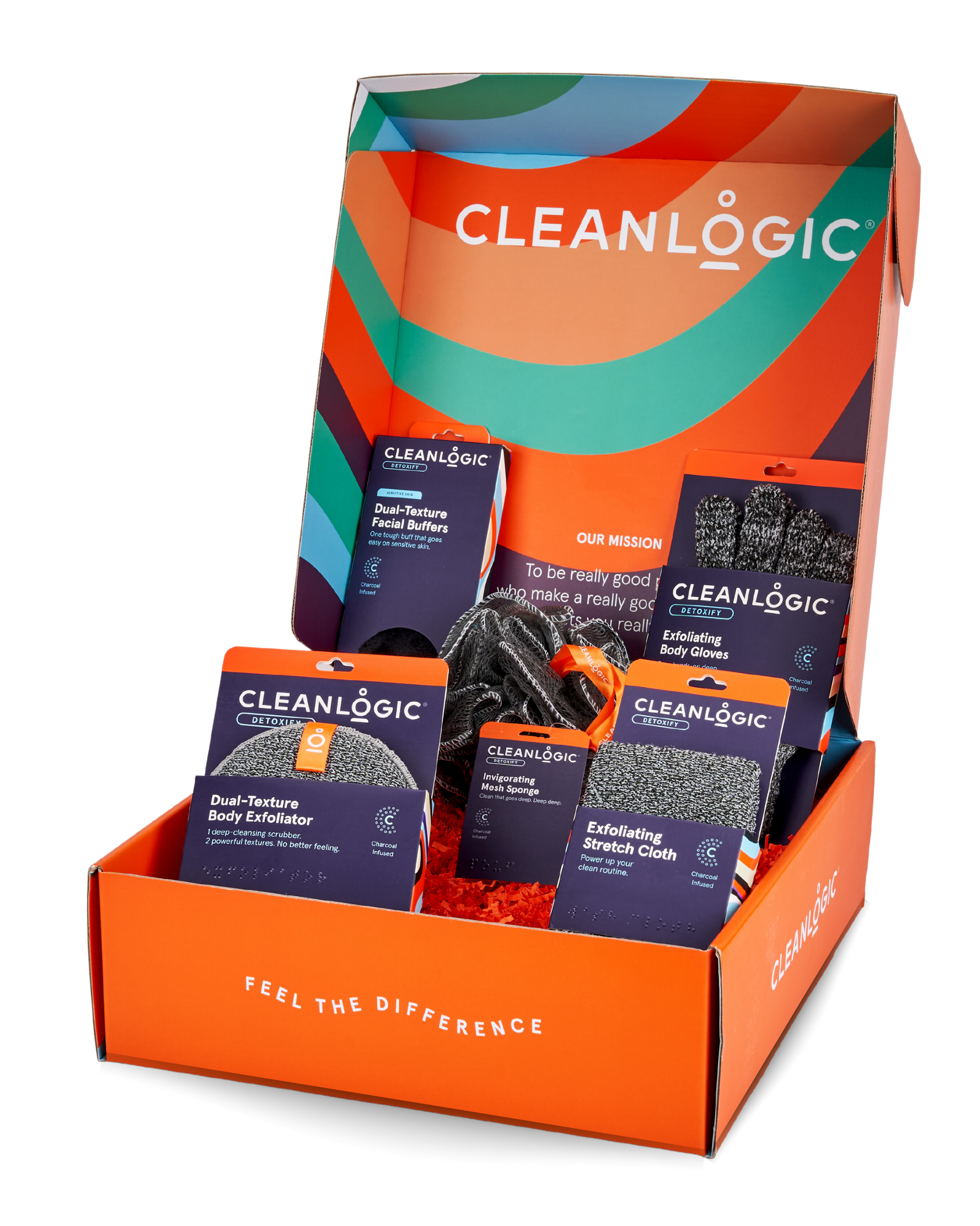 Cleanlogic Charcoal Infused Exfoliation Gift Set