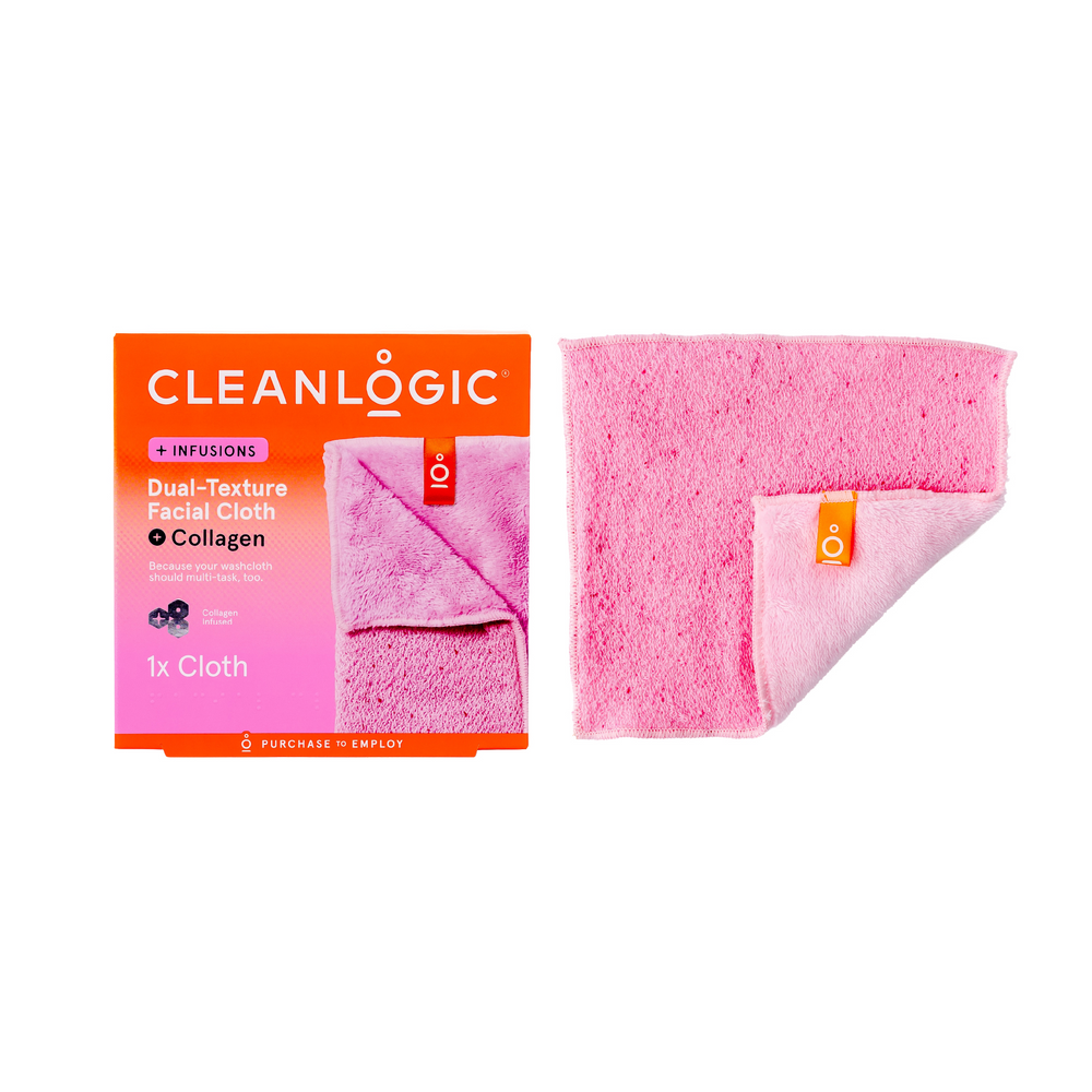 Infusions Dual Texture Facial Cloth + Collagen