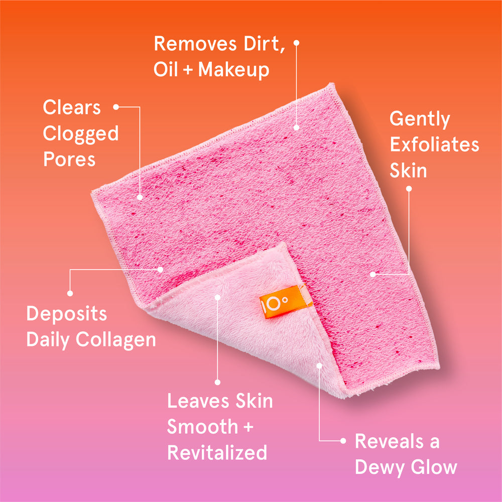 Infusions Dual Texture Facial Cloth + Collagen