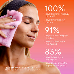 Infusions Dual Texture Facial Cloth + Collagen