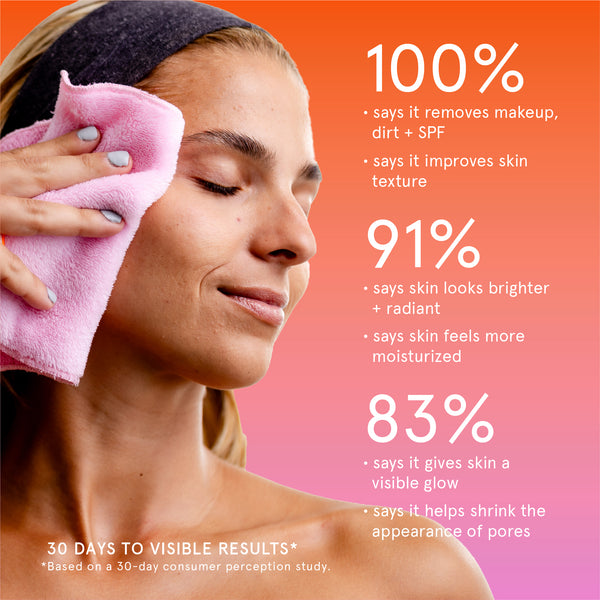 Infusions Dual Texture Facial Cloth + Collagen