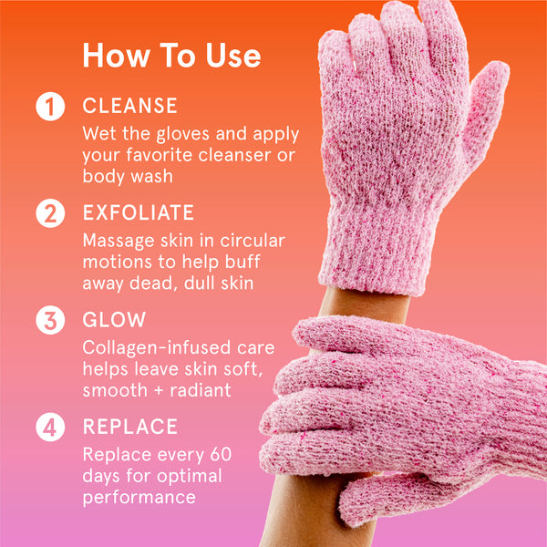 Infusions Exfoliating Body Gloves + Collagen