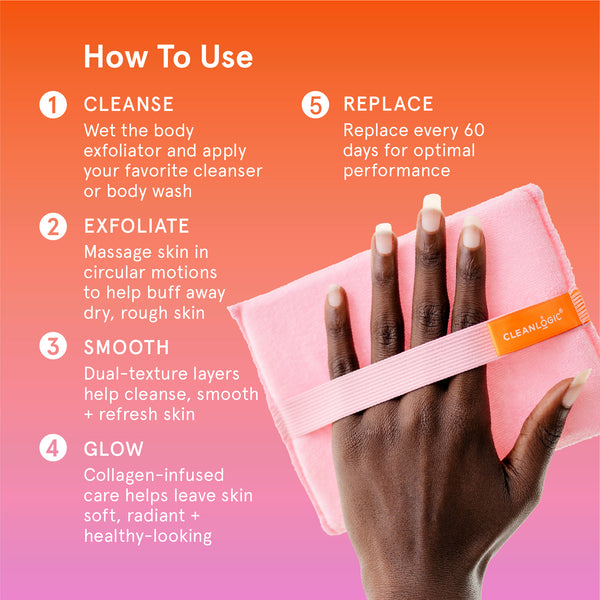Infusions Dual-Texture Large Body Exfoliator + Collagen
