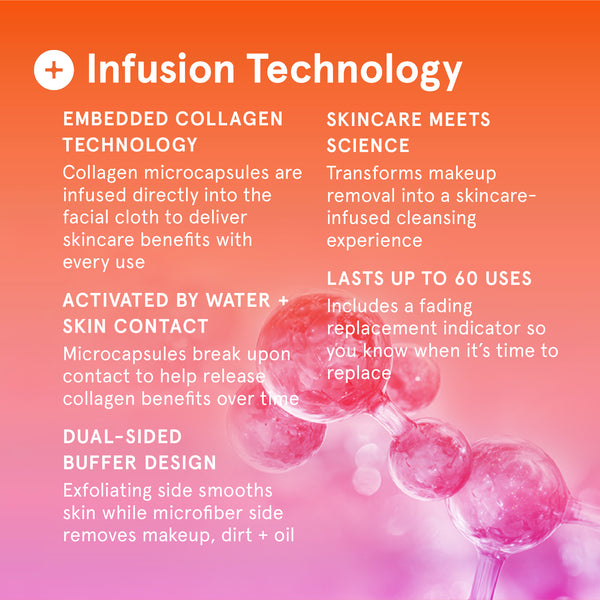 Infusions Makeup Removing Facial Buffers + Collagen
