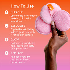 Infusions Makeup Removing Facial Buffers + Collagen