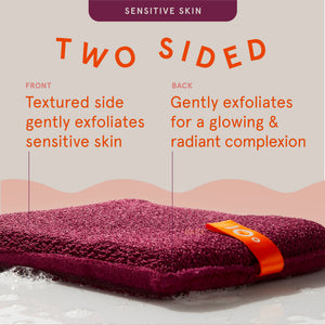 Bath and Body Sensitive Skin 2-in-1 Large Body Exfoliators, Assorted Colors, 3 Count