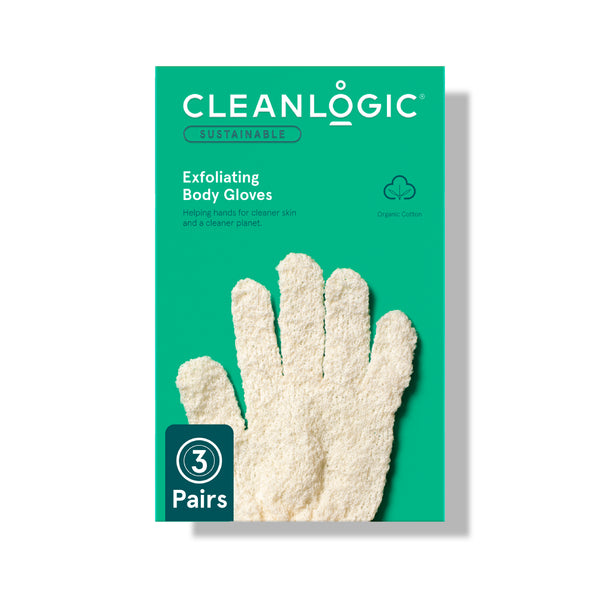 Exfoliating Body Gloves from Cleanlogic Body Care — exfoliating bath-and-shower gloves that buff away dry, dull skin.