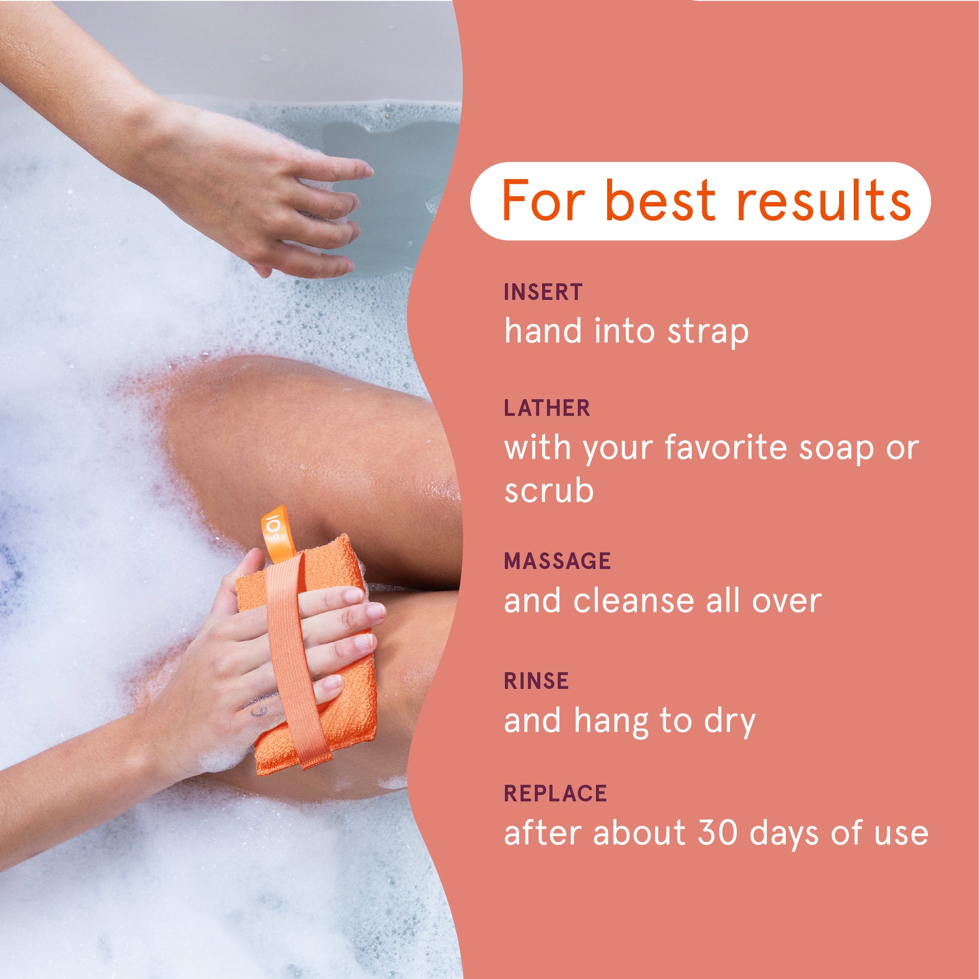 Bath and Body Large Body Exfoliator