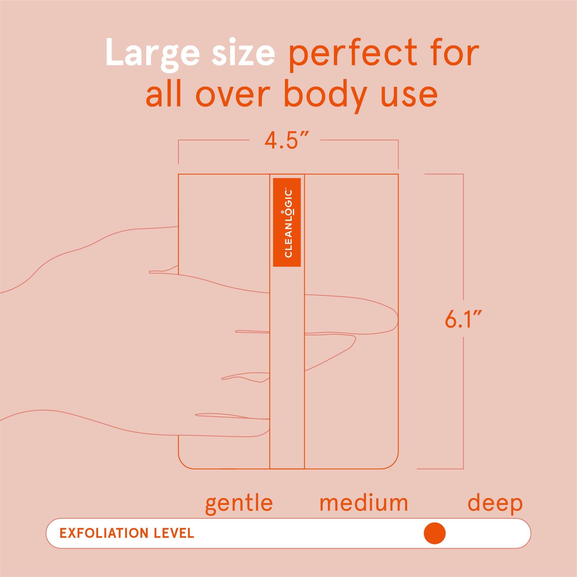 Bath and Body Large Body Exfoliator