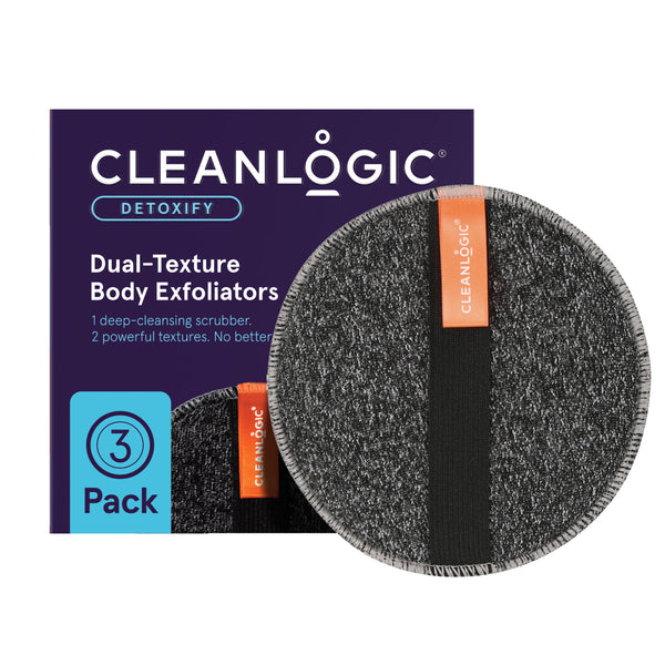 Dual-Texture Body Exfoliator from Cleanlogic Body Care — dual-texture exfoliation that reveals softer, smoother skin.