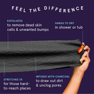 Detoxify Exfoliating Stretch Cloths, 3 Count