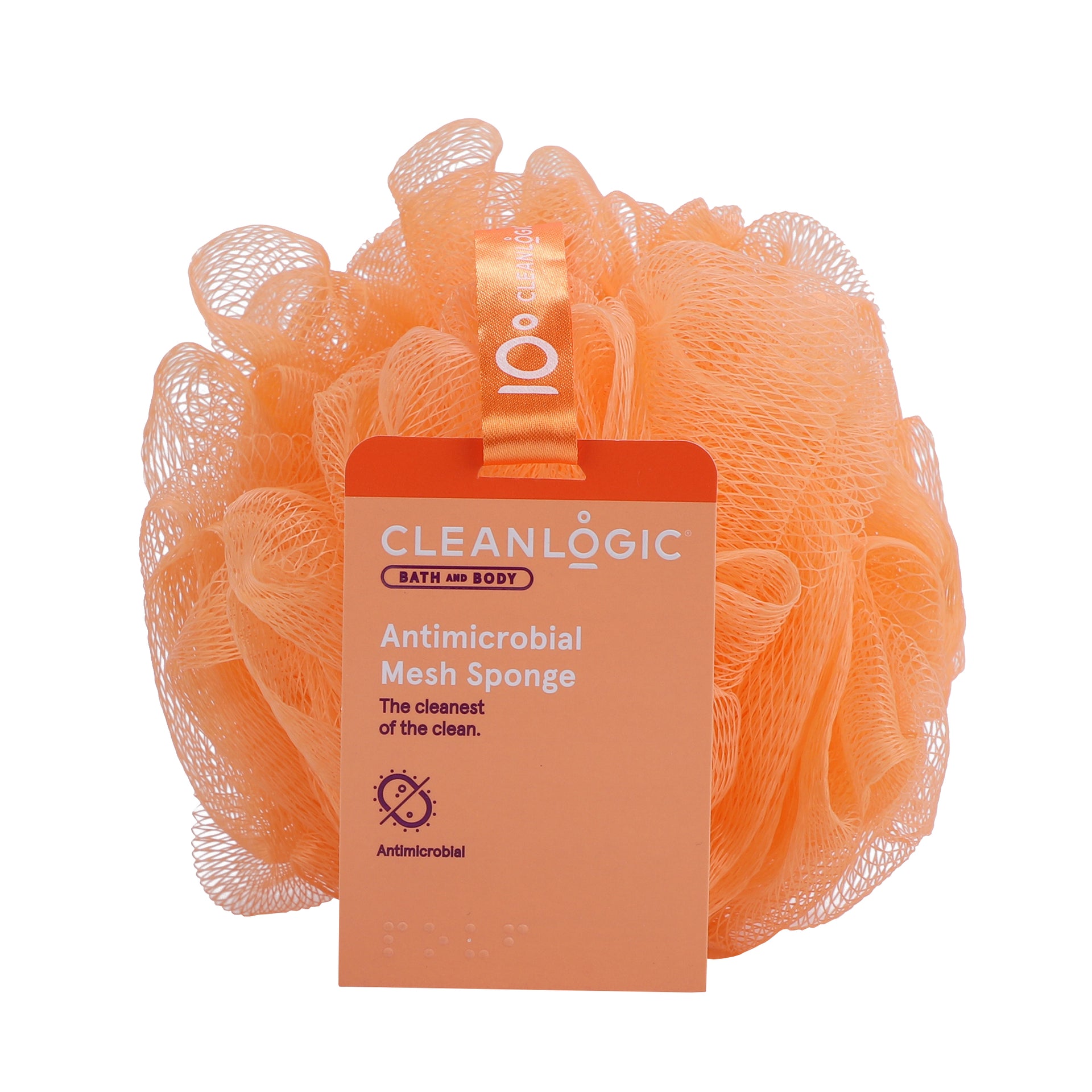 Bath and Body Antimicrobial Mesh Sponge, 2pk Cleanlogic Body Care Bath and Body Antimicrobial Mesh Sponge, 2pk Cleanlogic Body Care