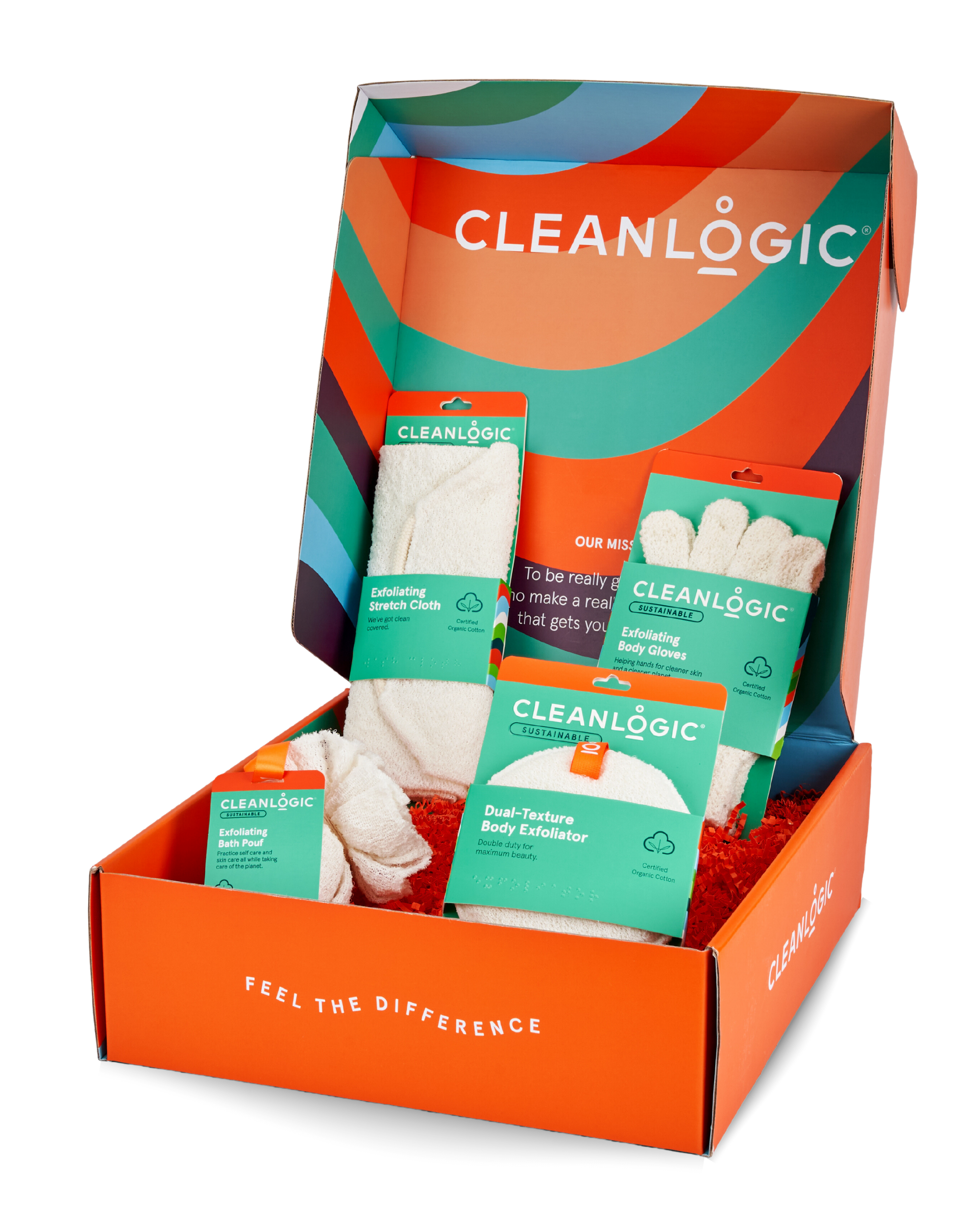 Cleanlogic Sustainable Eco-Friendly Exfoliation Gift Set
