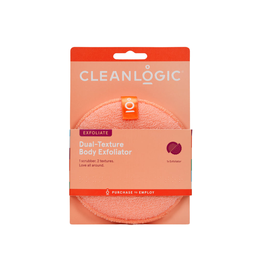 Bath and Body Sensitive Skin Dual-Texture Body Exfoliators, Assorted Colors, 3 Count
