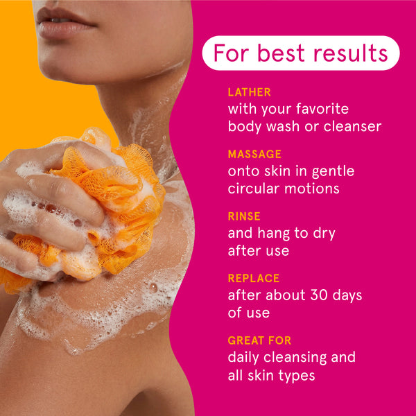 Lathering Mesh Sponge