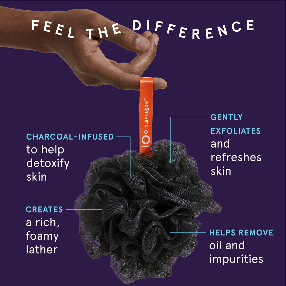Detoxify Charcoal-Infused Mesh Sponge