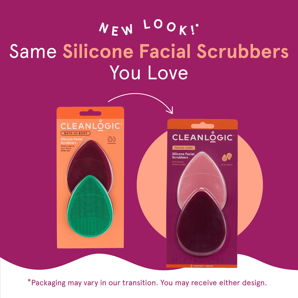 Silicone Facial Scrubbers from Cleanlogic Body Care — a gentle silicone facial scrubber for smoother, cleaner-looking skin.