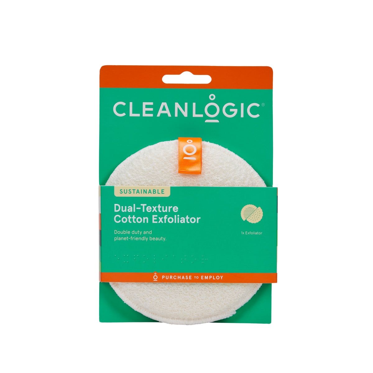 Cleanlogic Dual-Texture Body Exfoliators, 3 count